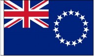 Cook Islands Hand Waving Flags